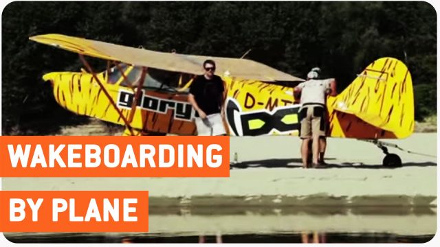 Wakeboarding By Plane