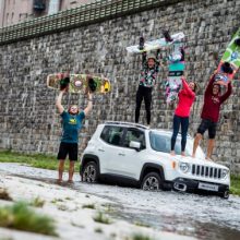 Street Wakeboarding bei der Jeep® Mission Austria im Wienfluss Becken