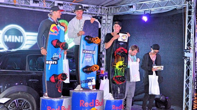 Sieben Stockerlplätze für Österreichs Cable Wakeboarder beim Worldstop in Bratislava.