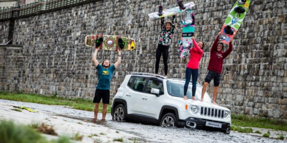 Street Wakeboarding bei der Jeep® Mission Austria im Wienfluss Becken