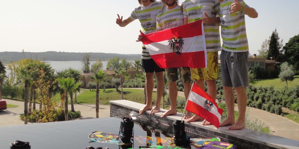 Qualifikationsläufe für das Austrian Wakebord Team bei der Boot EM in Portugal