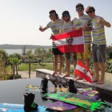 Qualifikationsläufe für das Austrian Wakebord Team bei der Boot EM in Portugal
