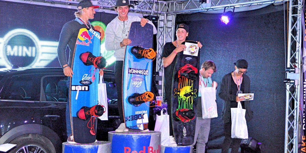 Sieben Stockerlplätze für Österreichs Cable Wakeboarder beim Worldstop in Bratislava. 