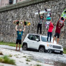 Street Wakeboarding bei der Jeep® Mission Austria im Wienfluss Becken