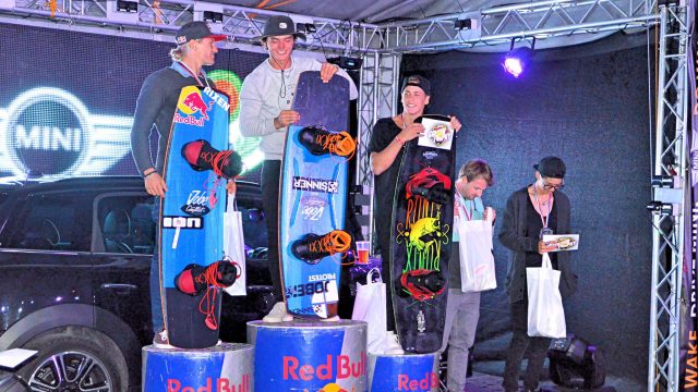 Sieben Stockerlplätze für Österreichs Cable Wakeboarder beim Worldstop in Bratislava.