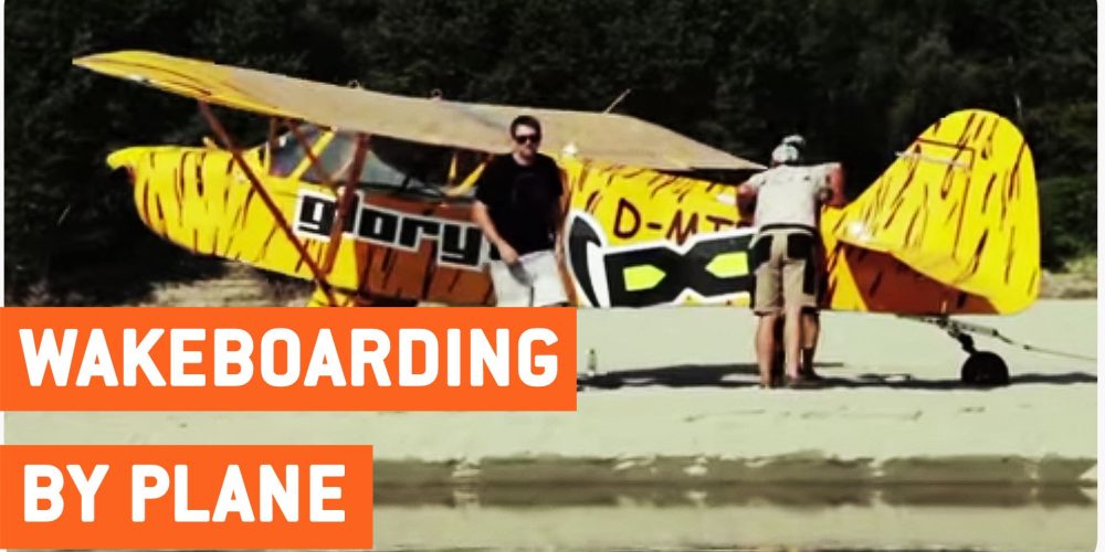 Wakeboarding By Plane